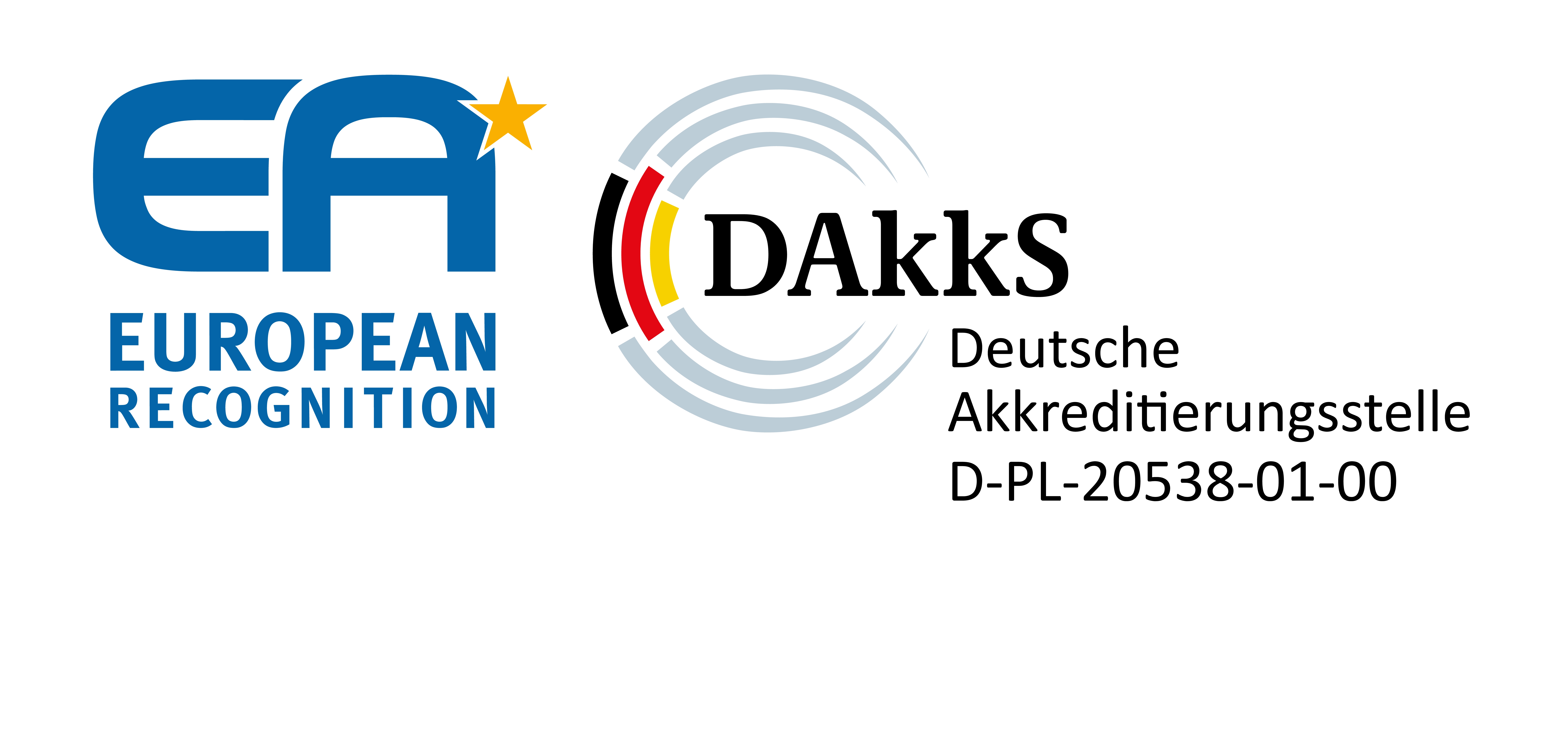 DAkkS accreditation D-PL-20538-01-00